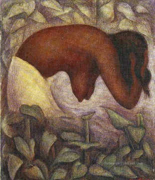 baigneur de tehuantepec 1923 Diego Rivera Peinture à l'huile